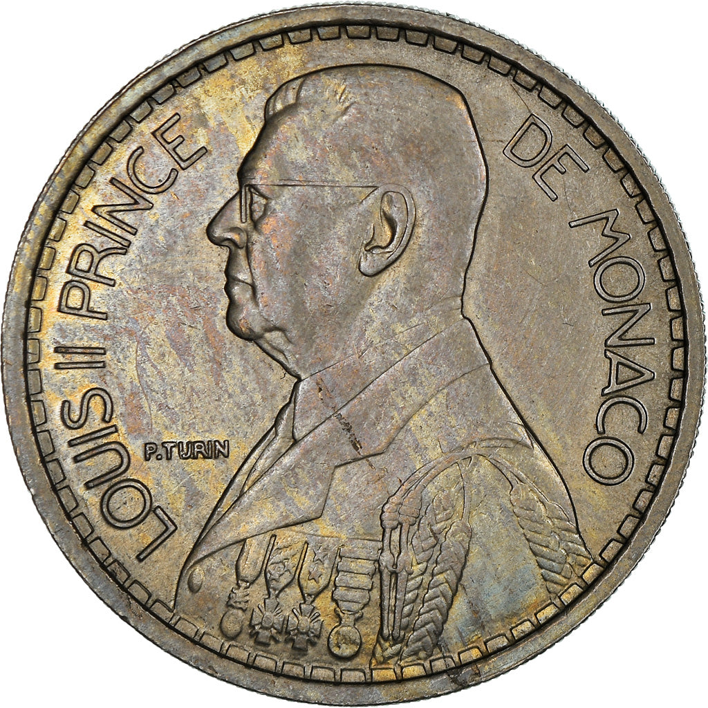 Moneta, Monaco, Louis II, 20 Francs, Vingt, 1947, BB+, Rame-nichel, KM:124