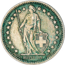 Coin, Switzerland, 1/2 Franc, 1958, Bern, EF(40-45), Silver, KM:23