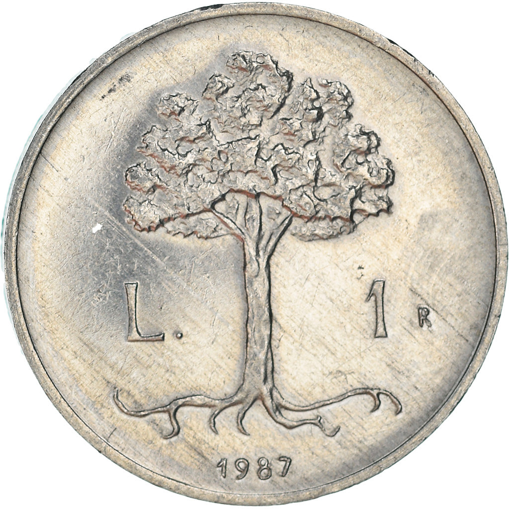 Moneda, San Marino, Lira, 1987, Rome, MBC, Aluminio, KM:201