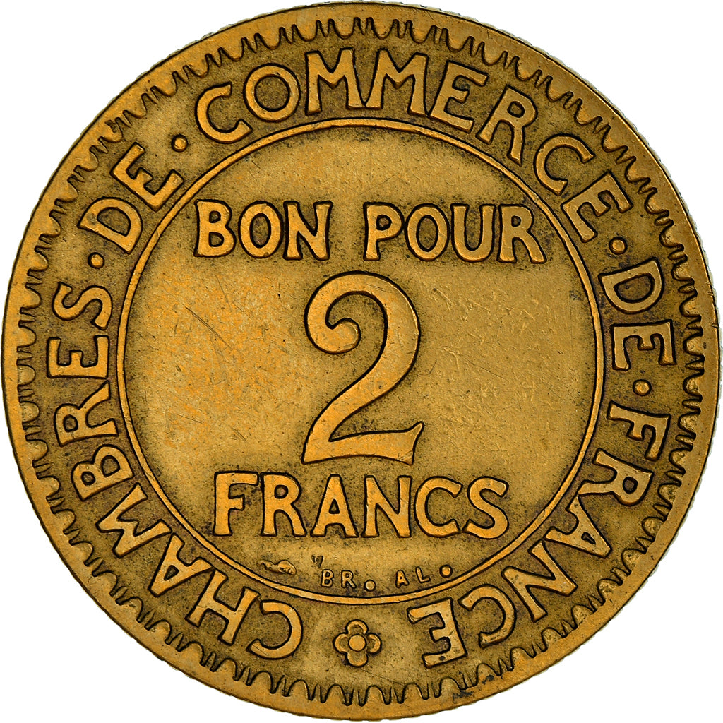 Münze, Frankreich, Chambre de commerce, 2 Francs, 1922, Paris, SS
