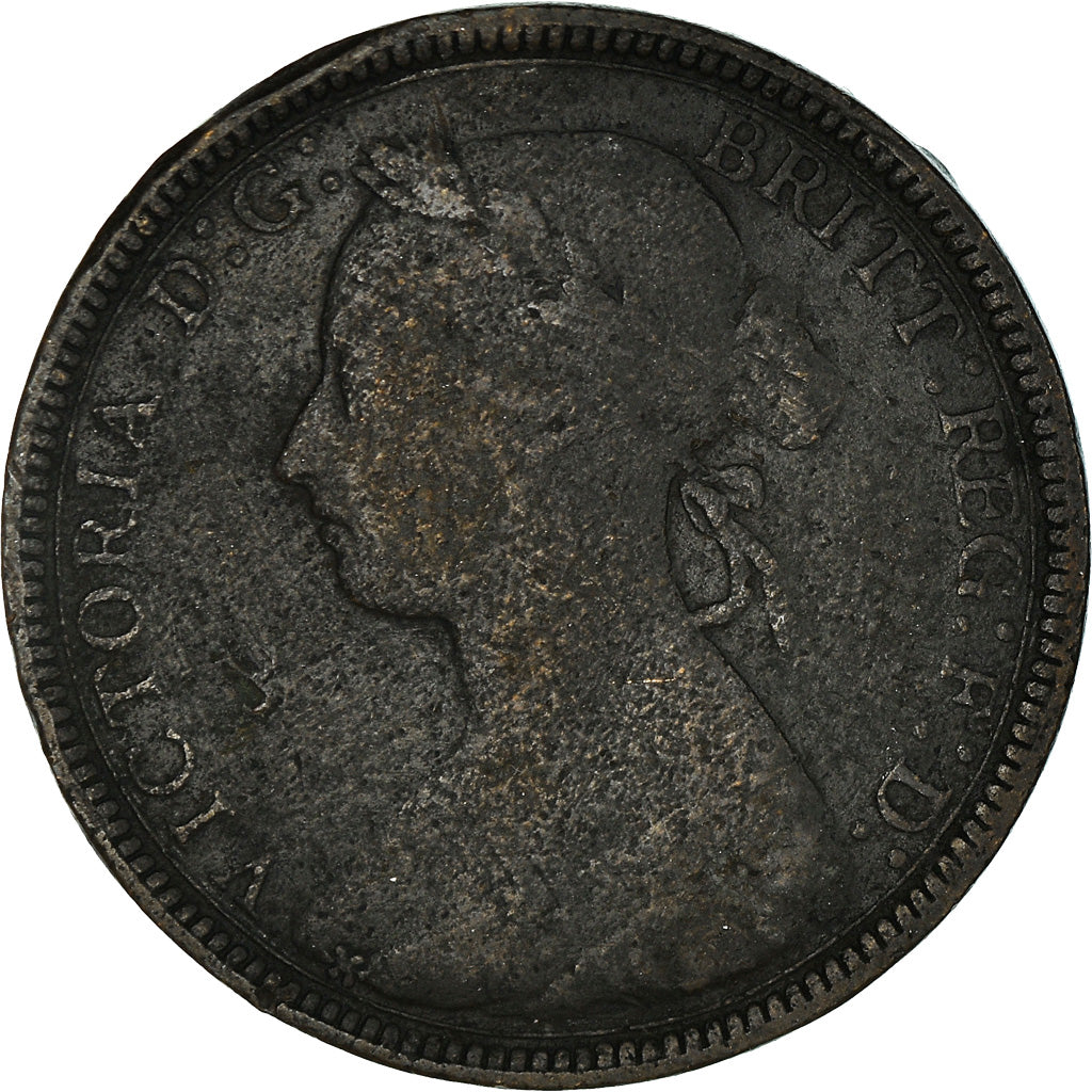 Moneta, Gran Bretagna, Victoria, 1/2 Penny, 1889, B+, Bronzo, KM:754