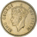 Coin, Hong Kong, George VI, 50 Cents, 1951, EF(40-45), Copper-nickel, KM:27.1