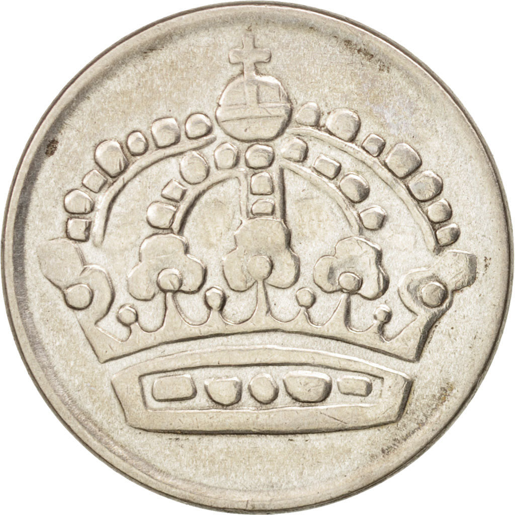Coin, Sweden, Gustaf VI, 50 Öre, 1957, AU(55-58), Silver, KM:825