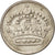 Moneta, Szwecja, Gustaf VI, 25 Öre, 1953, EF(40-45), Srebro, KM:824