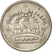 Moneda, Suecia, Gustaf VI, 25 Öre, 1953, MBC, Plata, KM:824