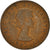 Coin, Great Britain, Elizabeth II, 1/2 Penny, 1954, VF(30-35), Bronze, KM:896