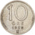 Moneda, Suecia, Gustaf V, 10 Öre, 1950, MBC, Plata, KM:813