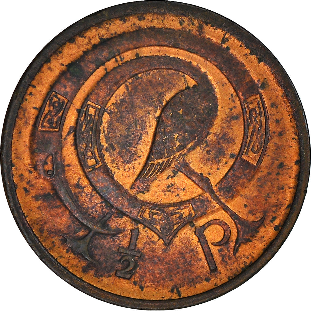 Coin, IRELAND REPUBLIC, 1/2 Penny, 1982, VF(30-35), Bronze, KM:19