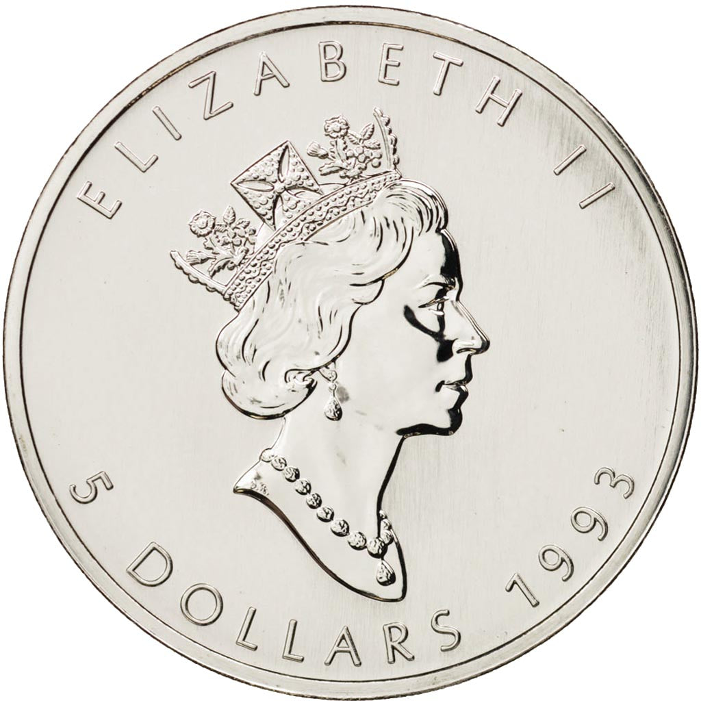 Coin, Canada, Elizabeth II, 5 Dollars, 1993, Royal Canadian Mint, Ottawa