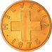 Moneta, Svizzera, Rappen, 1975, Bern, SPL+, Bronzo, KM:46