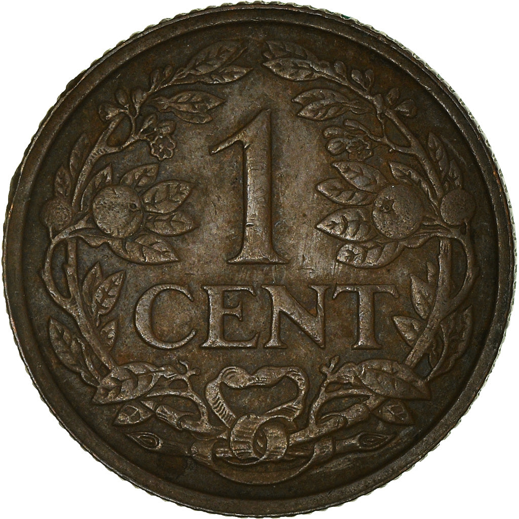 Moneda, Países Bajos, Wilhelmina I, Cent, 1937, MBC, Bronce, KM:152