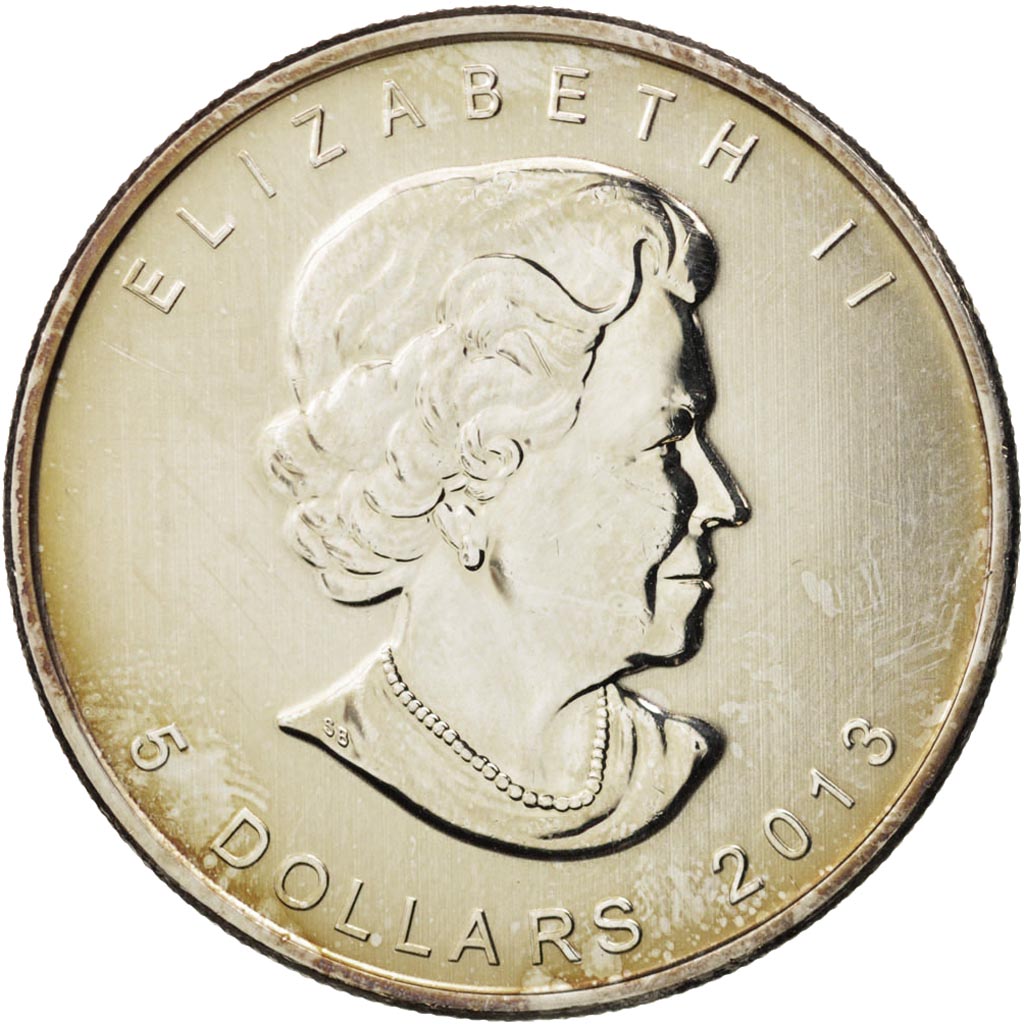 Moneda, Canadá, Elizabeth II, 5 Dollars, 2013, Royal Canadian Mint, SC, Plata