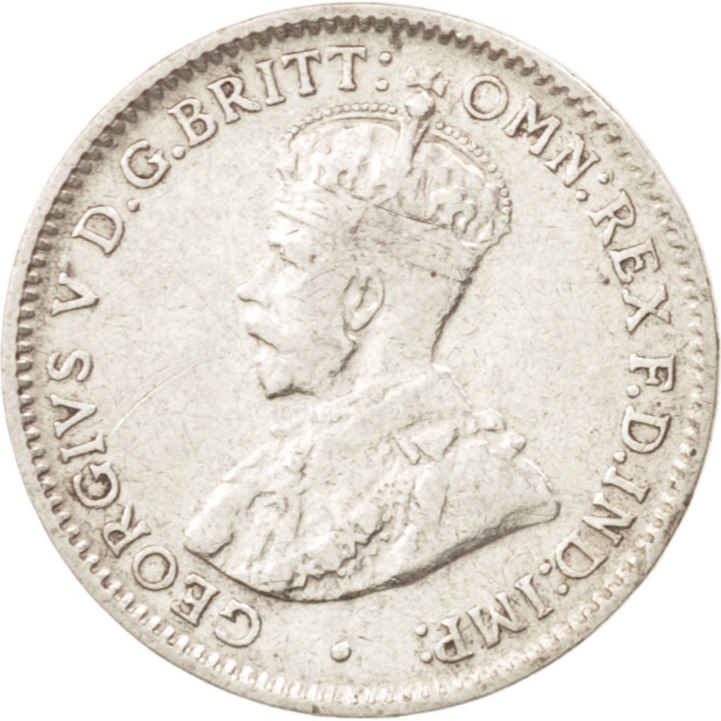 Munten, Australië, George V, Threepence, 1921, ZF, Zilver, KM:24