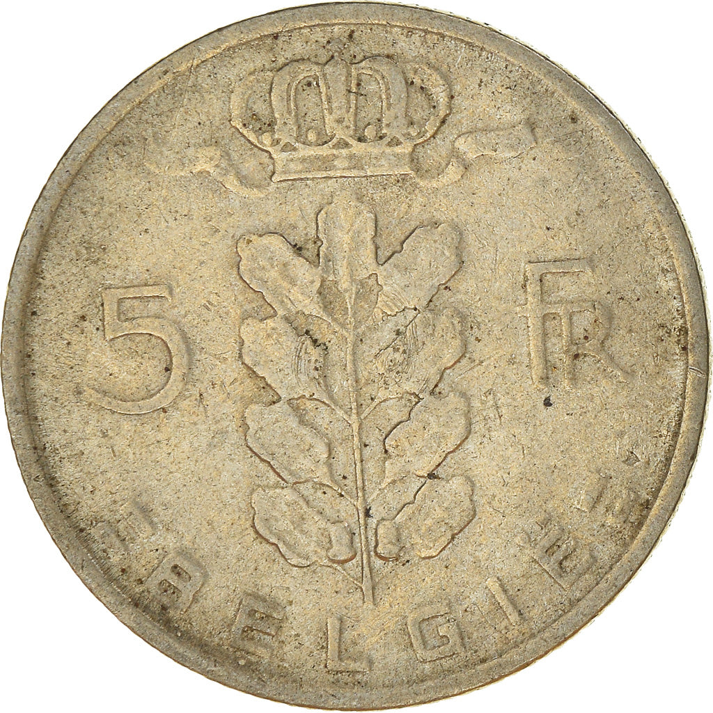 Moneda, Bélgica, 5 Francs, 5 Frank, 1968, BC+, Cobre - níquel, KM:135.1