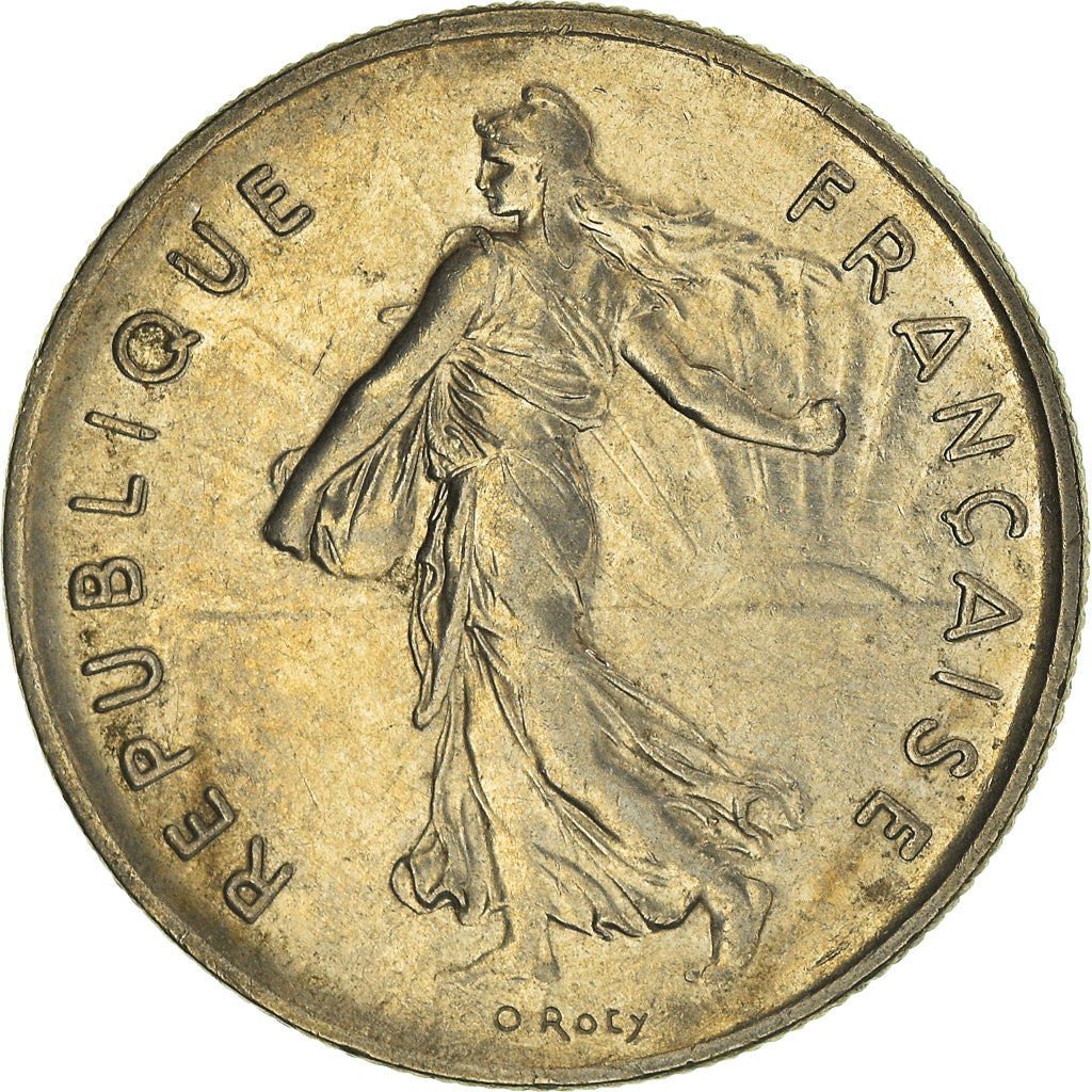 Moneta, Francja, Semeuse, 5 Francs, 1993, Paris, EF(40-45), Nikiel powlekany