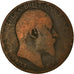 Moneta, Wielka Brytania, Edward VII, Penny, 1905, F(12-15), Brązowy, KM:794.2