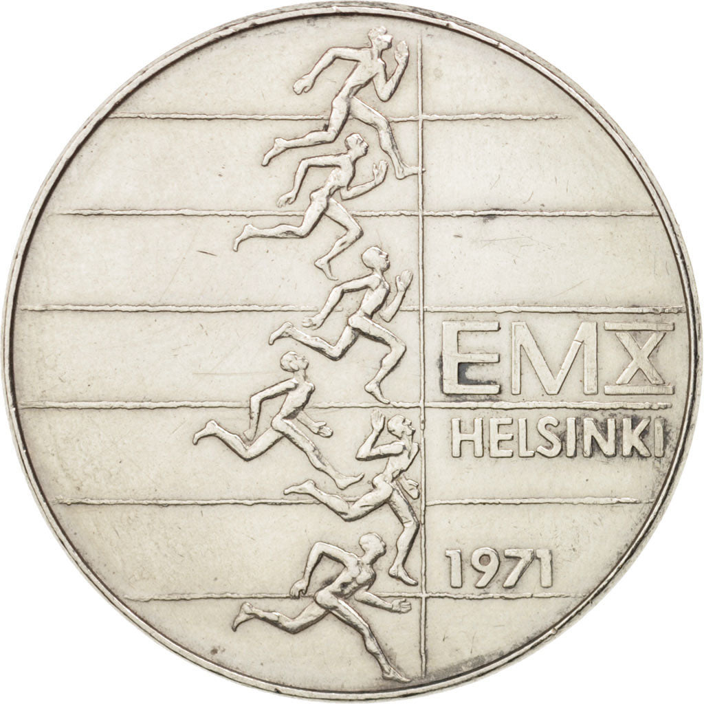 Coin, Finland, 10 Markkaa, 1971, EF(40-45), Silver, KM:52