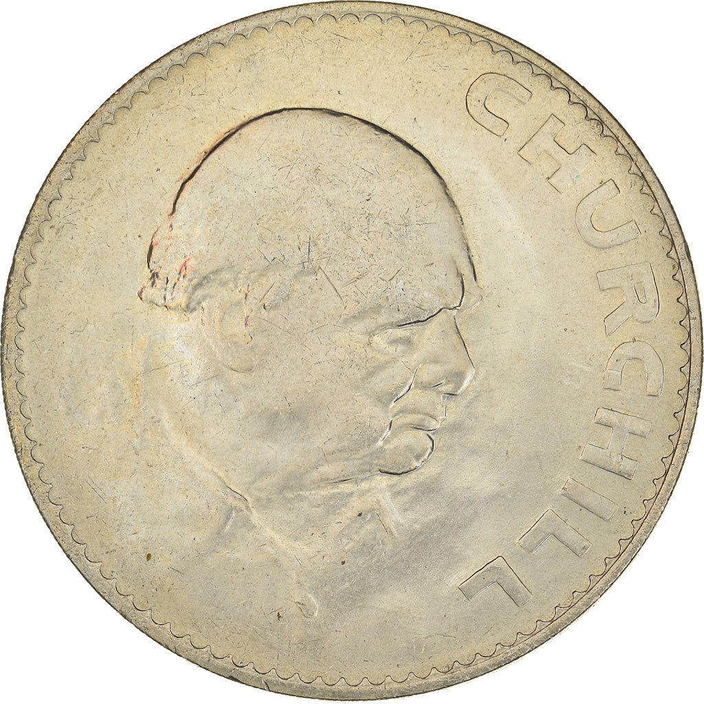 Moeda, Grã-Bretanha, Elizabeth II, Crown, 1965, EF(40-45), Cobre-níquel