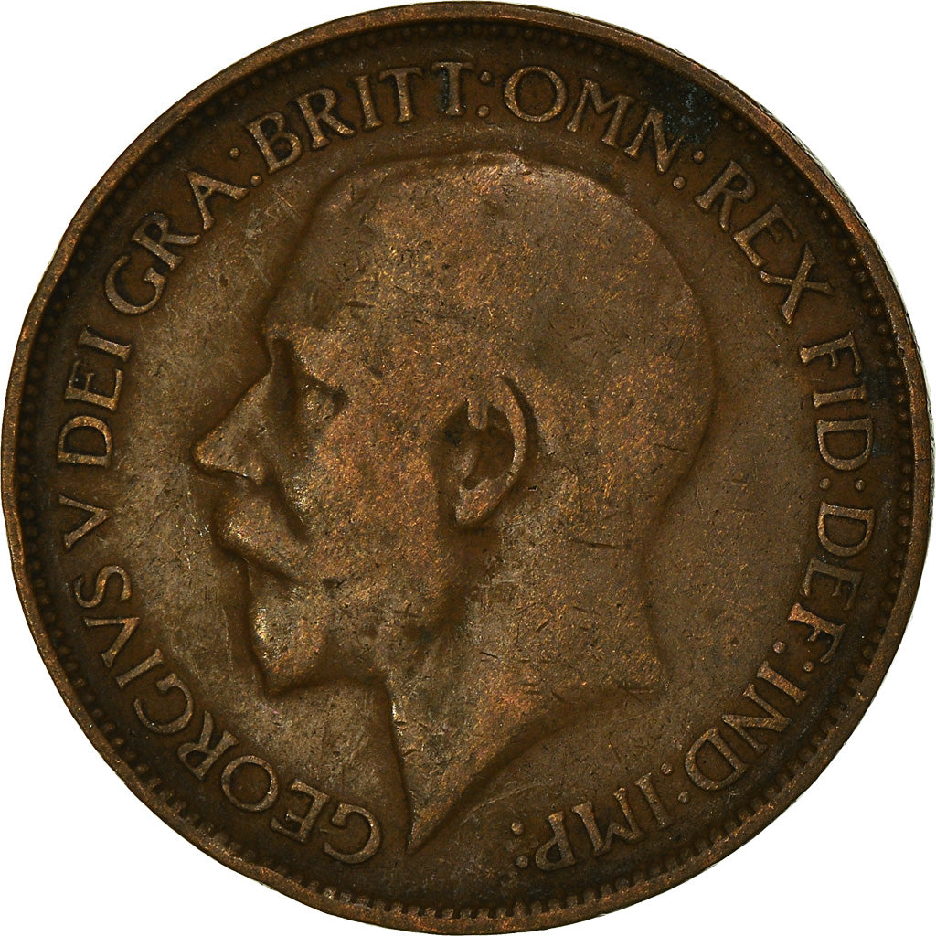 Coin, Great Britain, George V, 1/2 Penny, 1912, VF(20-25), Bronze, KM:809