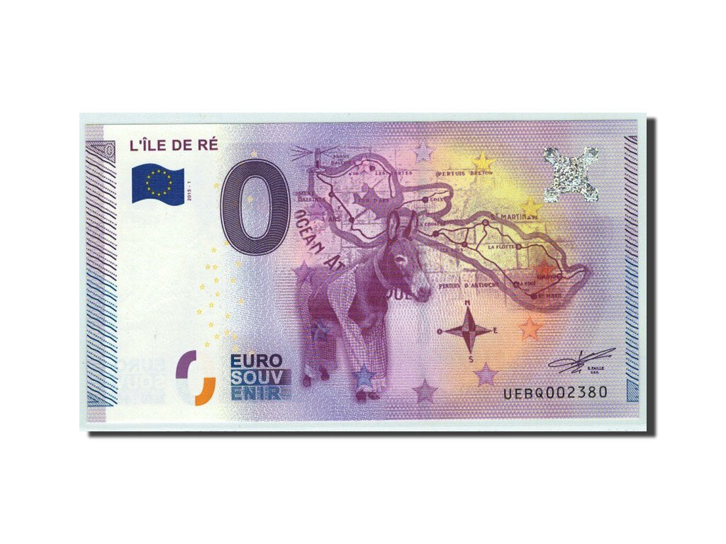 France, Billet Touristique - 0 Euro, 17/ Ile de Ré, 2015, NEUF