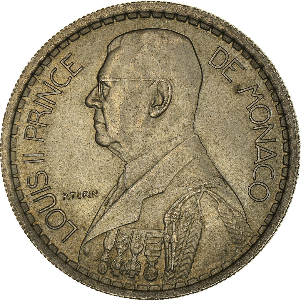 Moeda, Mónaco, Louis II, 10 Francs, 1946, VF(30-35), Cobre-níquel, KM:123