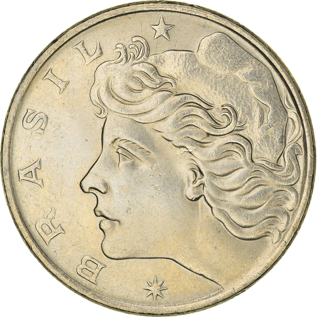 Coin, Brazil, Cruzeiro, 1976, EF(40-45), Copper-nickel, KM:581a