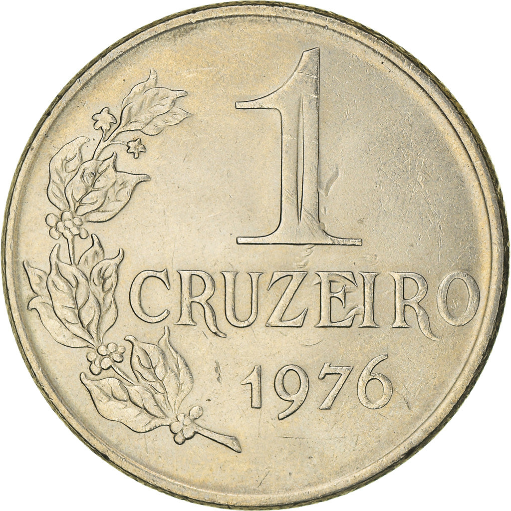 Coin, Brazil, Cruzeiro, 1976, EF(40-45), Copper-nickel, KM:581a