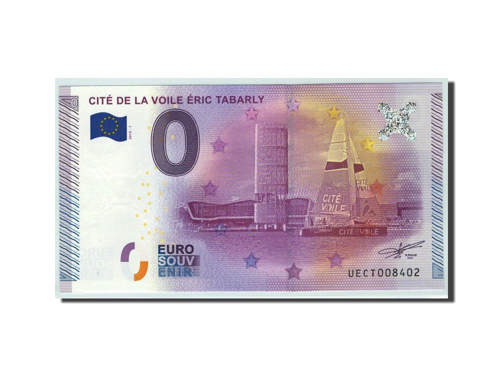 France, Tourist Banknote - 0 Euro, 56/ Cité de la Voile - Eric Tabarly, 2015
