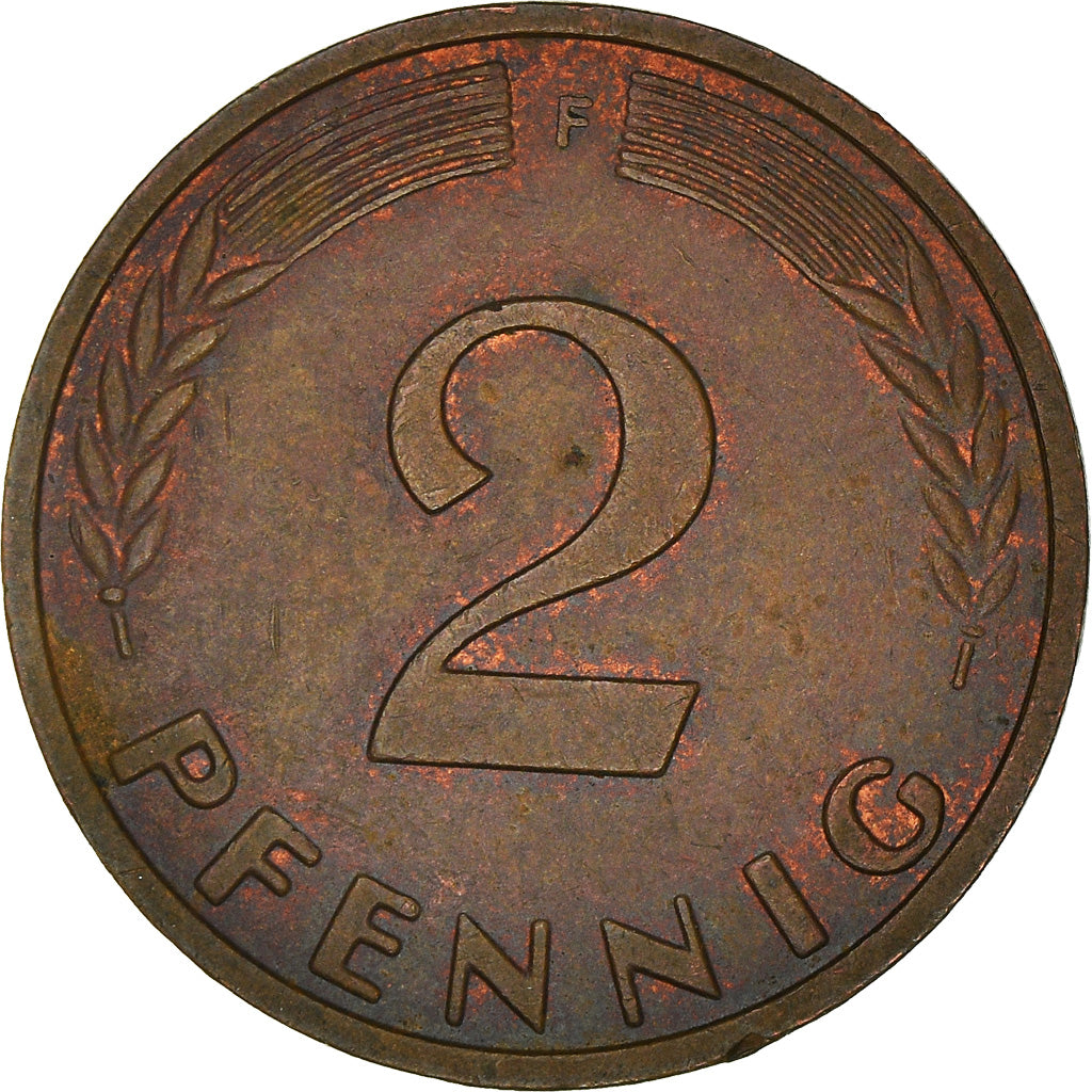 Moeda, ALEMANHA - REPÚBLICA FEDERAL, 2 Pfennig, 1969, Stuttgart, EF(40-45)