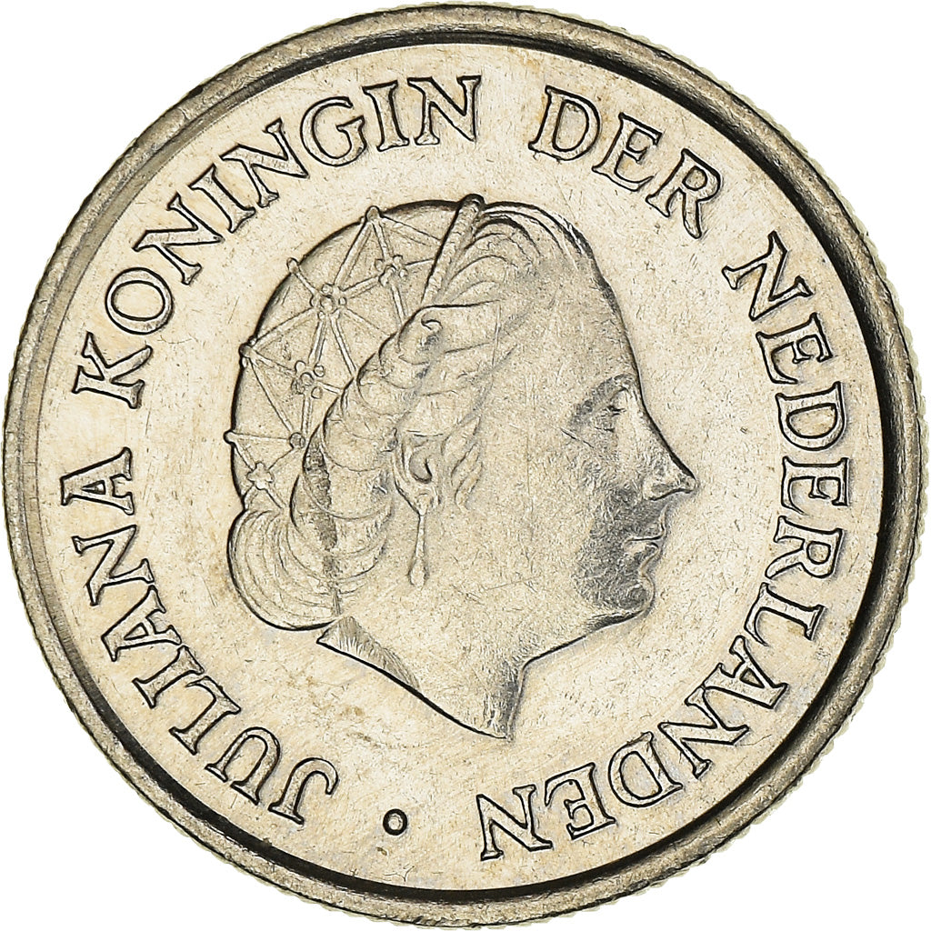 Holandia, 25 Cents, 1980, Nikiel, EF(40-45)