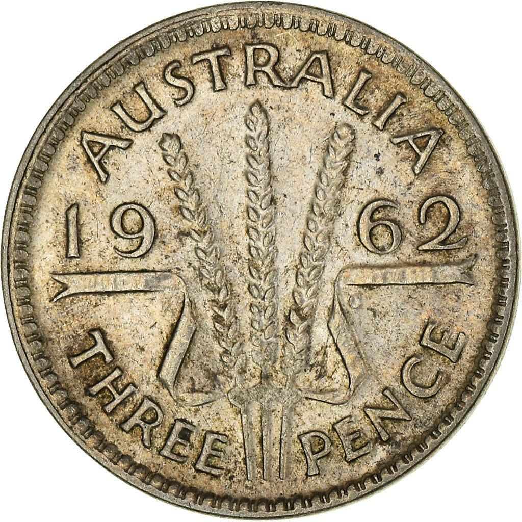 Moneta, Australia, Elizabeth II, Threepence, 1962, Melbourne, BB, Argento, KM:57