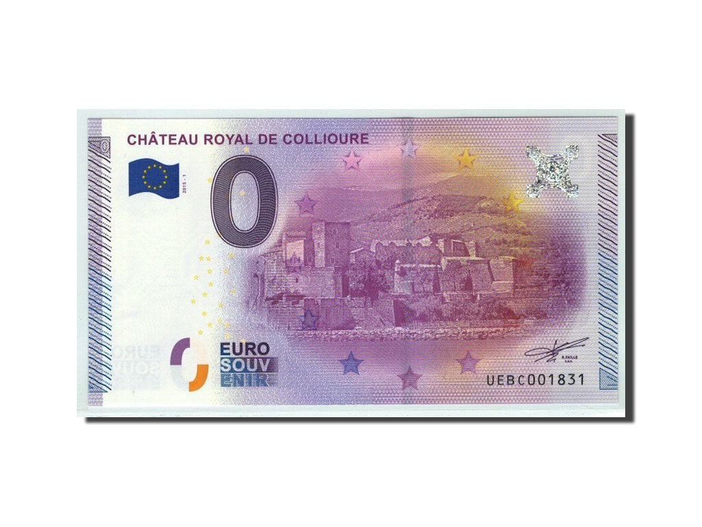 Francia, Tourist Banknote - 0 Euro, 66/ Château royal de Collioure, 2015, UNC