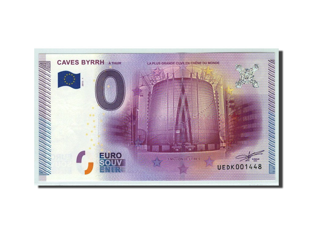 France, Billet Touristique - 0 Euro, 66/ Caves Byrrh, 2015, NEUF