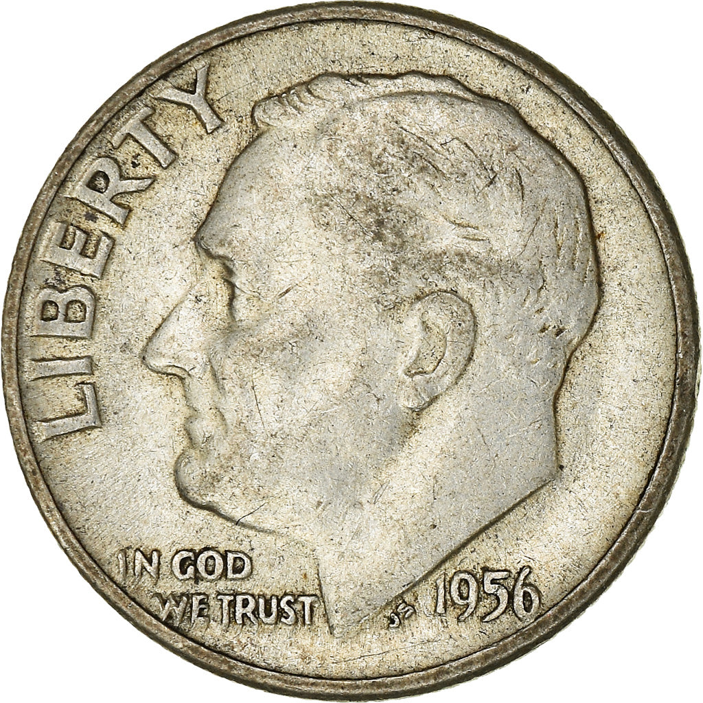 Münze, Vereinigte Staaten, Roosevelt Dime, Dime, 1956, U.S. Mint, Philadelphia