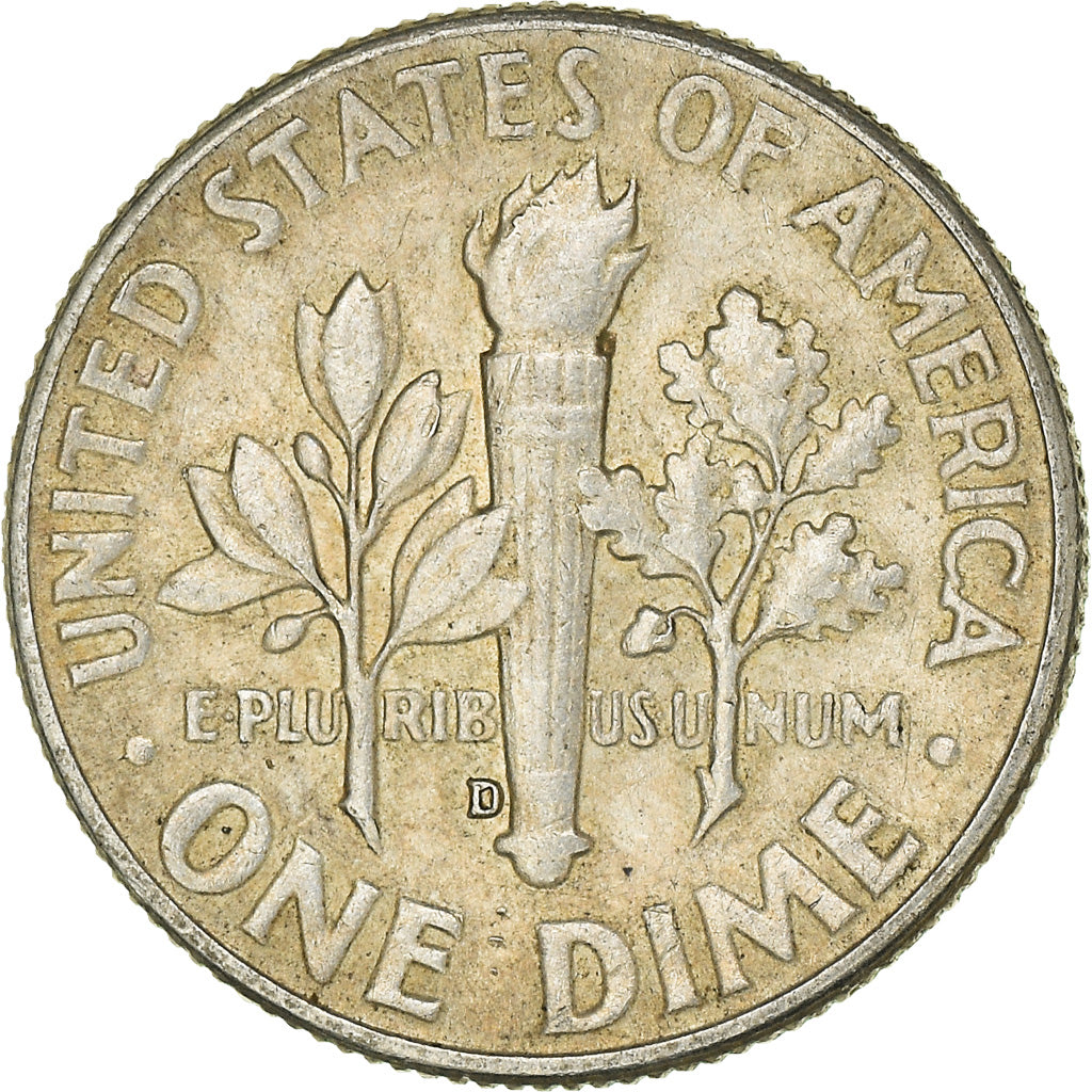 Moeda, Estados Unidos da América, Roosevelt Dime, Dime, 1964, U.S. Mint