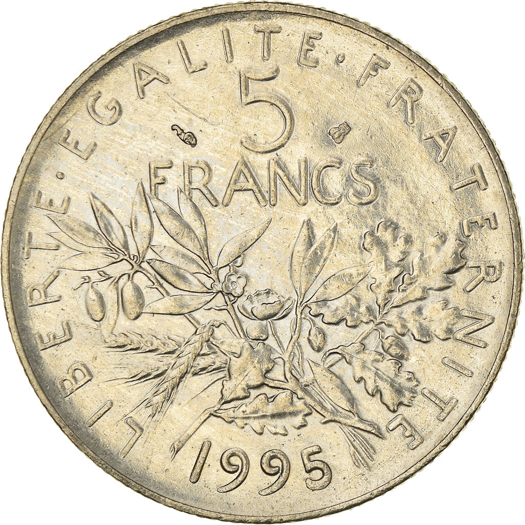 Monnaie, France, Semeuse, 5 Francs, 1995, Paris, SUP, Nickel Clad Copper-Nickel