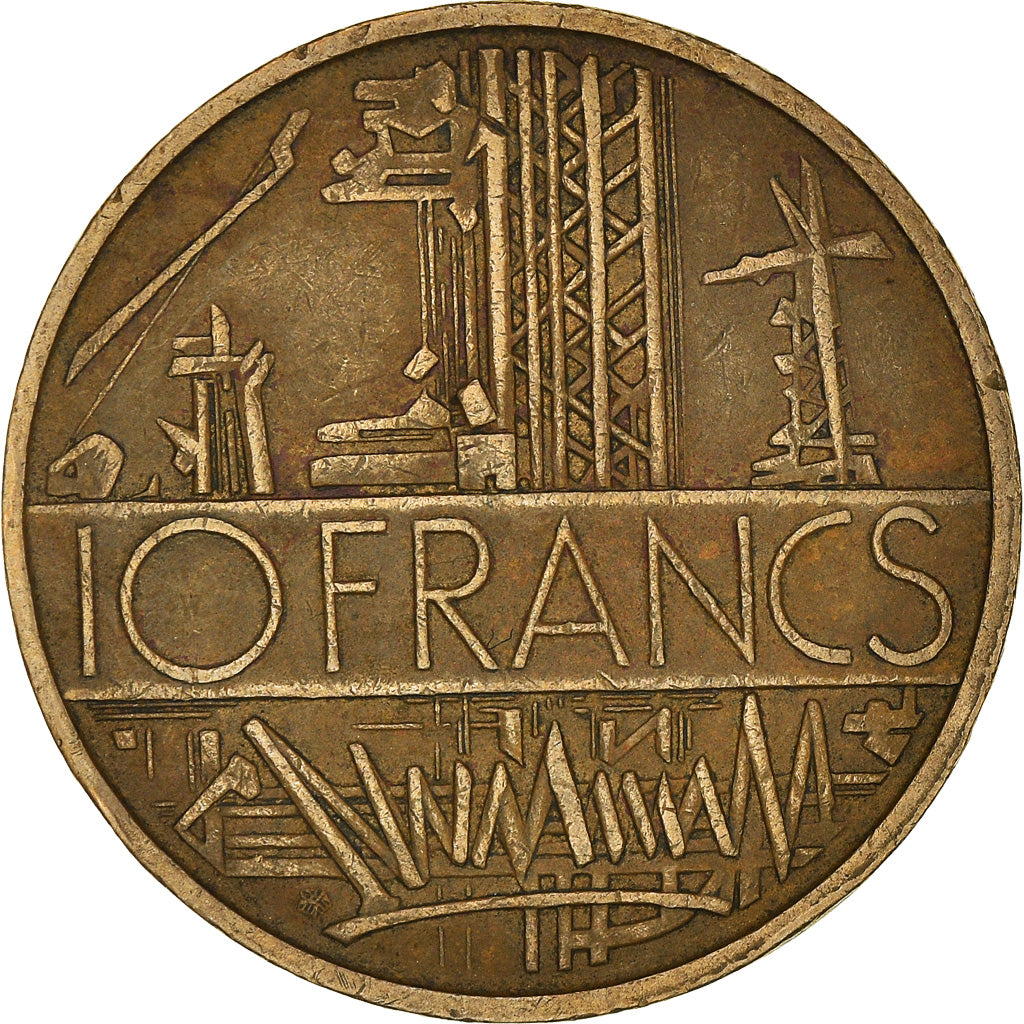 Moneta, Francja, Mathieu, 10 Francs, 1978, Paris, EF(40-45), Mosiądz niklowy