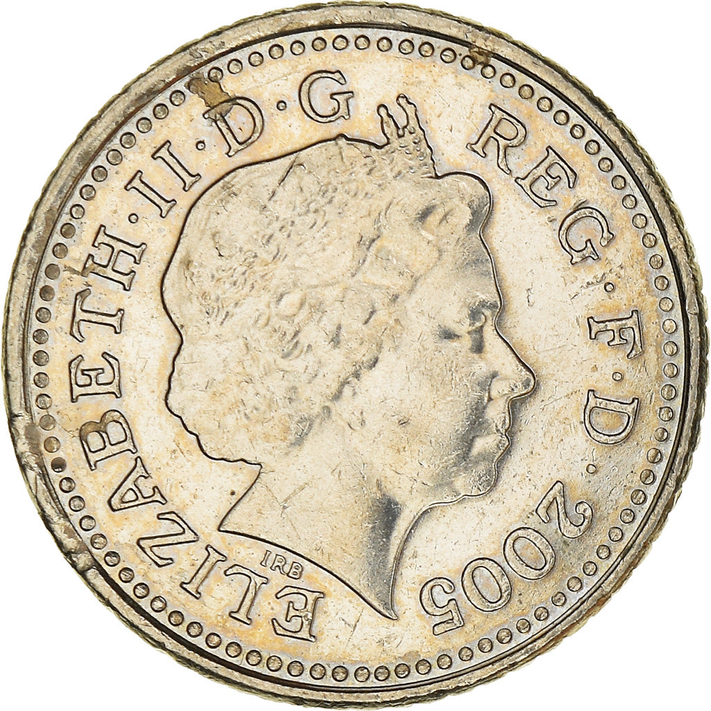 Moeda, Grã-Bretanha, Elizabeth II, 5 Pence, 2005, EF(40-45), Cobre-níquel
