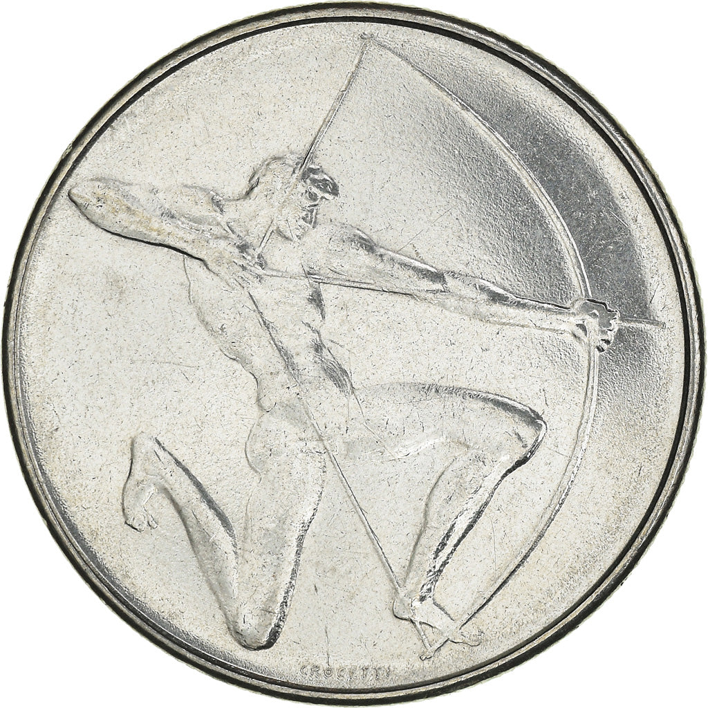 Moeda, San Marino, 100 Lire, 1980, Rome, AU(50-53), Aço, KM:108