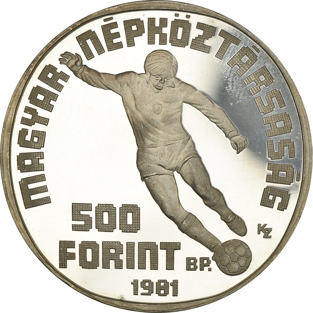 Munten, Hongarije, 500 Forint, Otszaz, 1981, BE, FDC, Zilver, KM:624