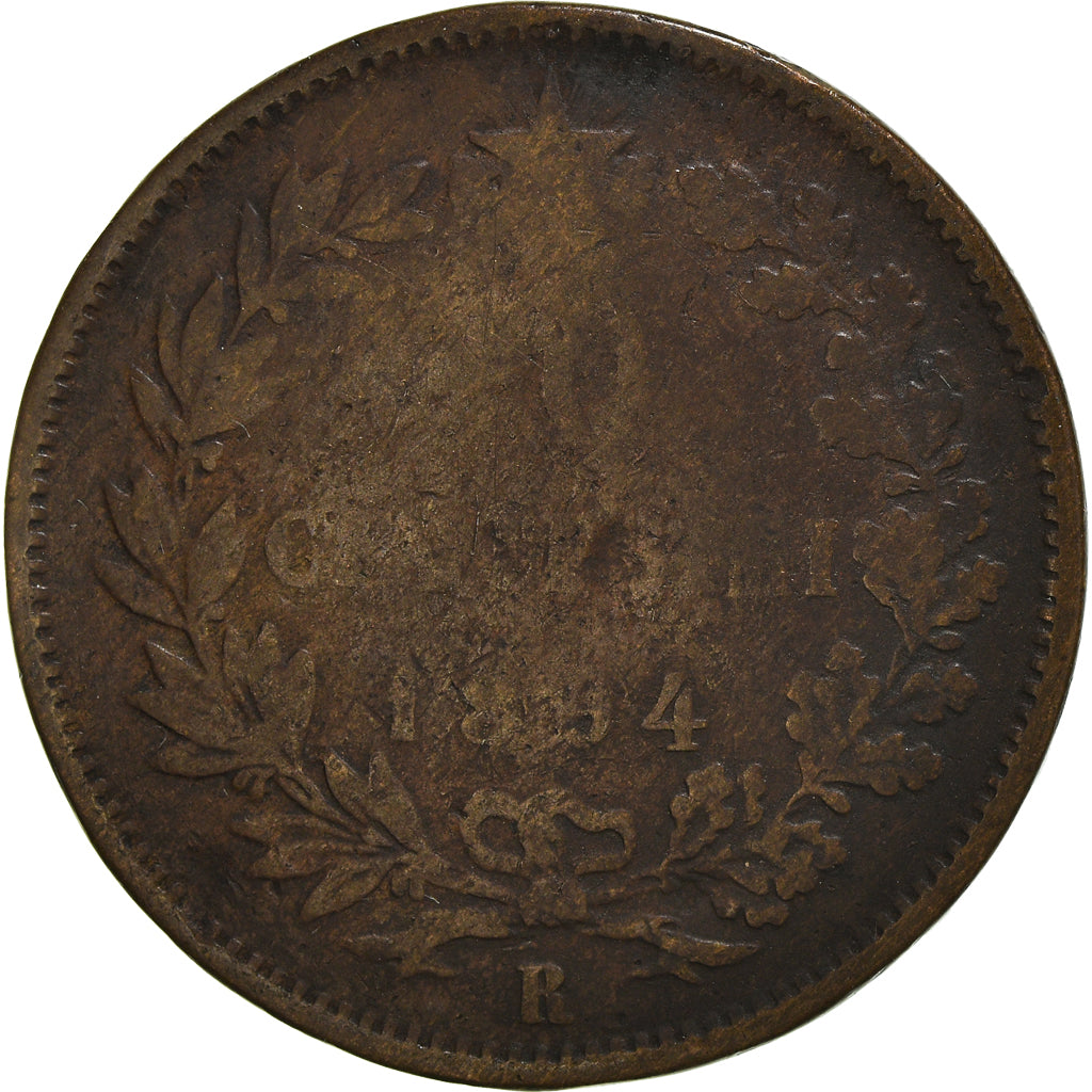 Monnaie, Italie, Umberto I, 10 Centesimi, 1894, Rome, B+, Cuivre, KM:27.2