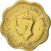 Moneta, Ceylon, George VI, 10 Cents, 1944, MB, Nichel-ottone, KM:118