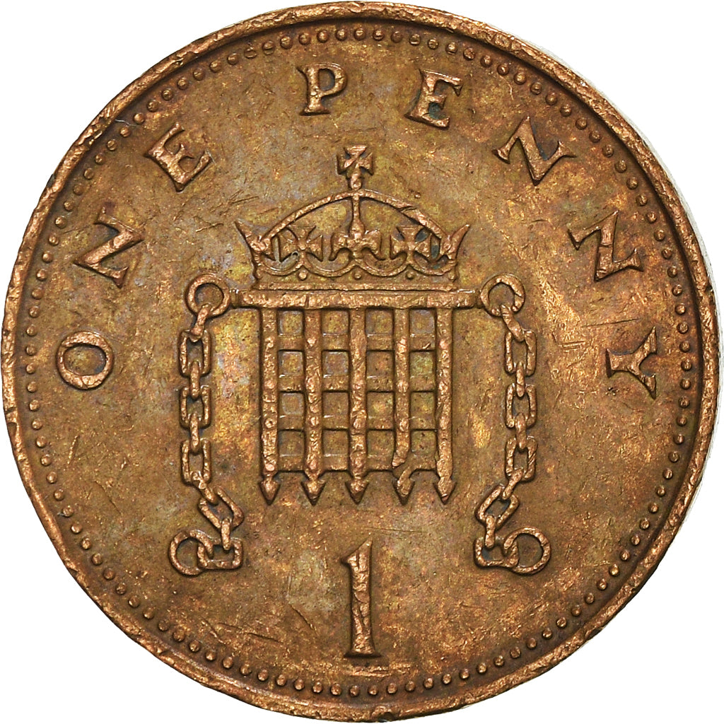 Monnaie, Grande-Bretagne, Elizabeth II, Penny, 1988, British Royal Mint, TB