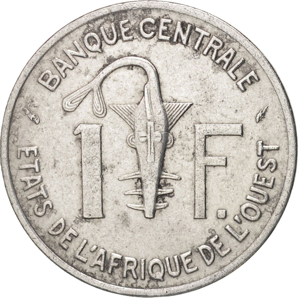 Coin, West African States, Franc, 1975, Paris, EF(40-45), Aluminum, KM:3.1