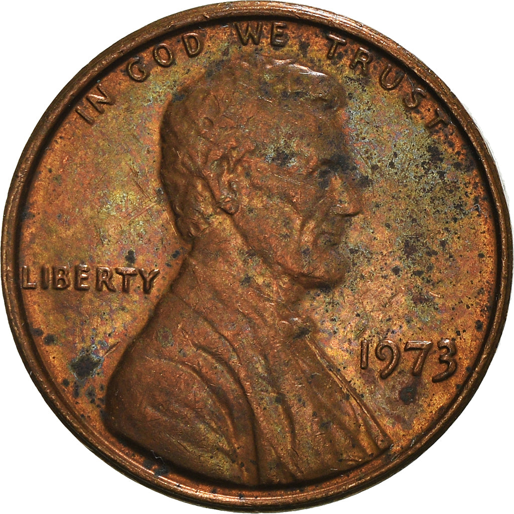 Moeda, Estados Unidos da América, Lincoln Cent, Cent, 1973, U.S. Mint