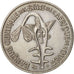 Moneda, Estados del África Occidental, 50 Francs, 1976, Paris, MBC+, Cobre -