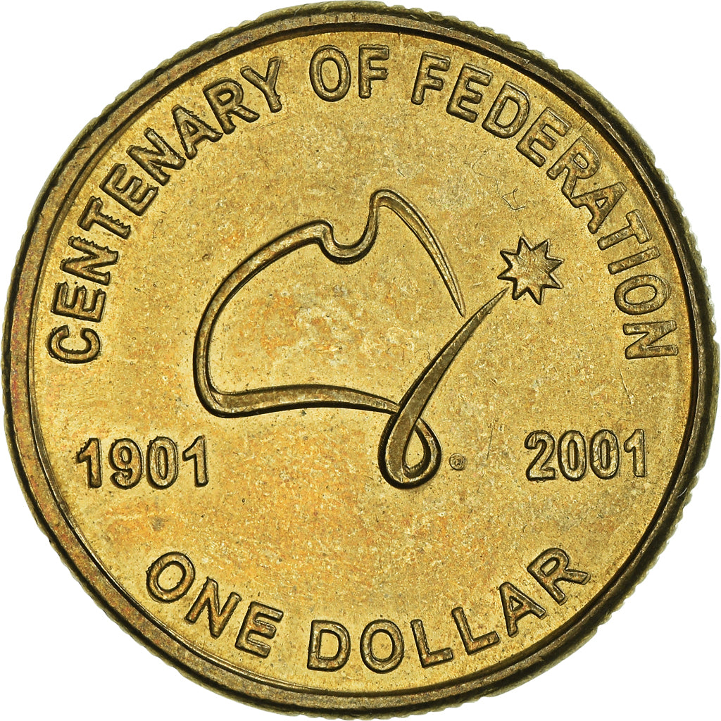 Coin, Australia, Elizabeth II, Dollar, 2001, Royal Australian Mint, Australian