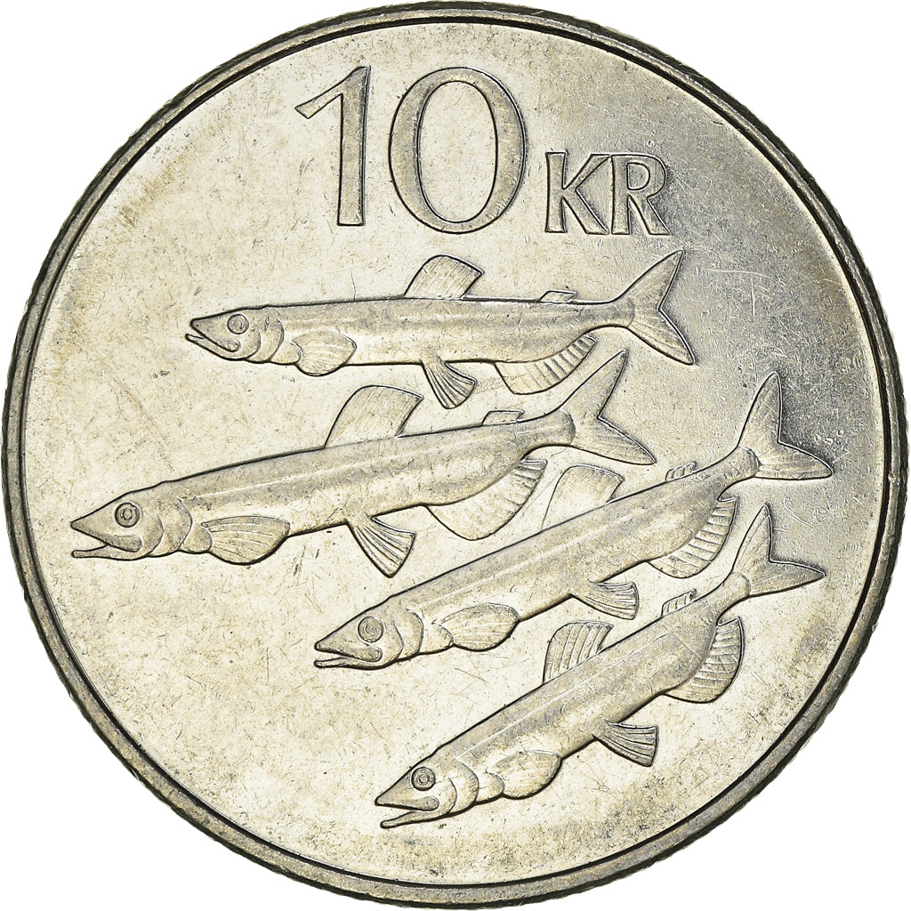 Monnaie, Iceland, 10 Kronur, 2006, TTB, Nickel plaqué acier, KM:29.1a