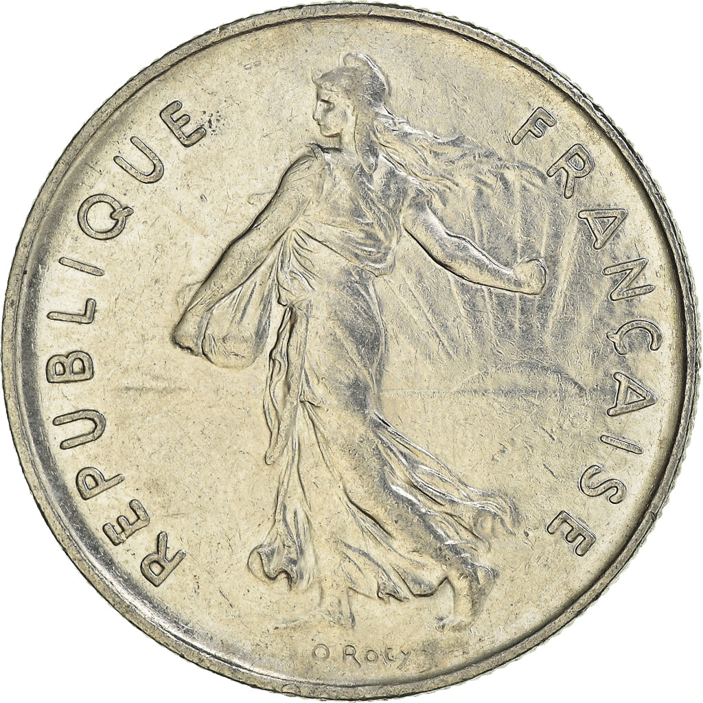 Munten, Frankrijk, Semeuse, 5 Francs, 1991, Paris, ZF, Nickel Clad
