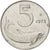 Moneta, Włochy, 5 Lire, 1972, Rome, AU(55-58), Aluminium, KM:92